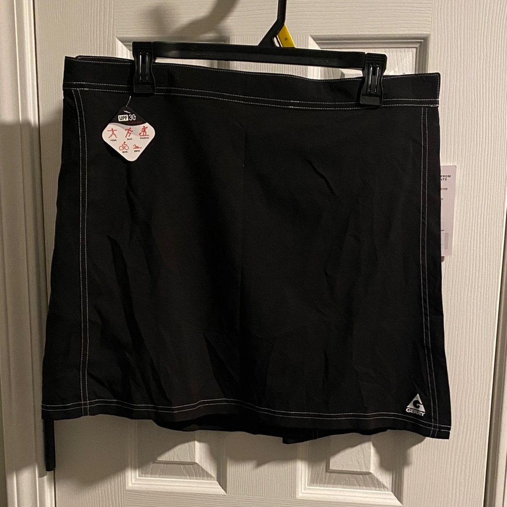 Gerry - Black Athletic Wrap Skirt